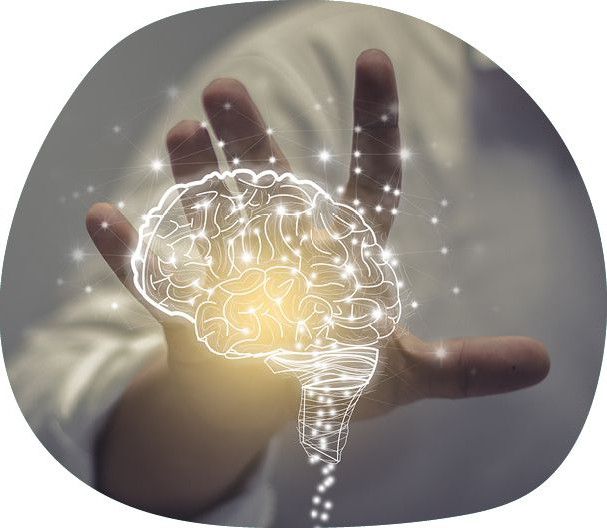 Grafik vernetztes Gehirn – Hirnleistung steigern, Vernetzung verstärken