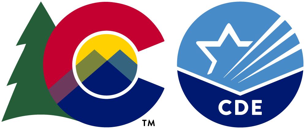 A condensed version of the Colorado Department of Education logo