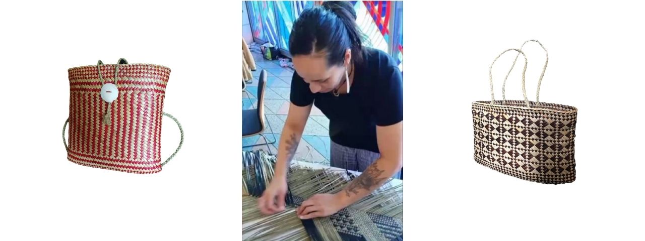 Demelza Craig and her weaving