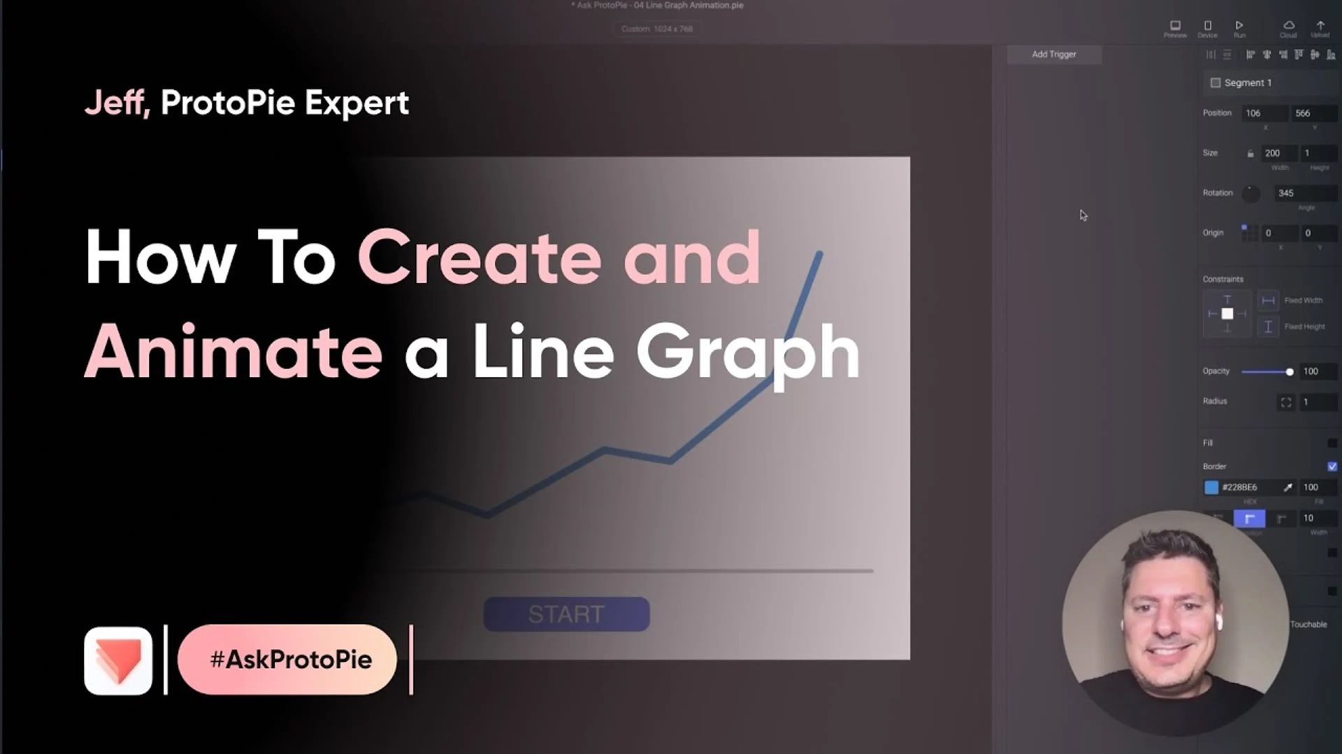 Create and animate a line graph