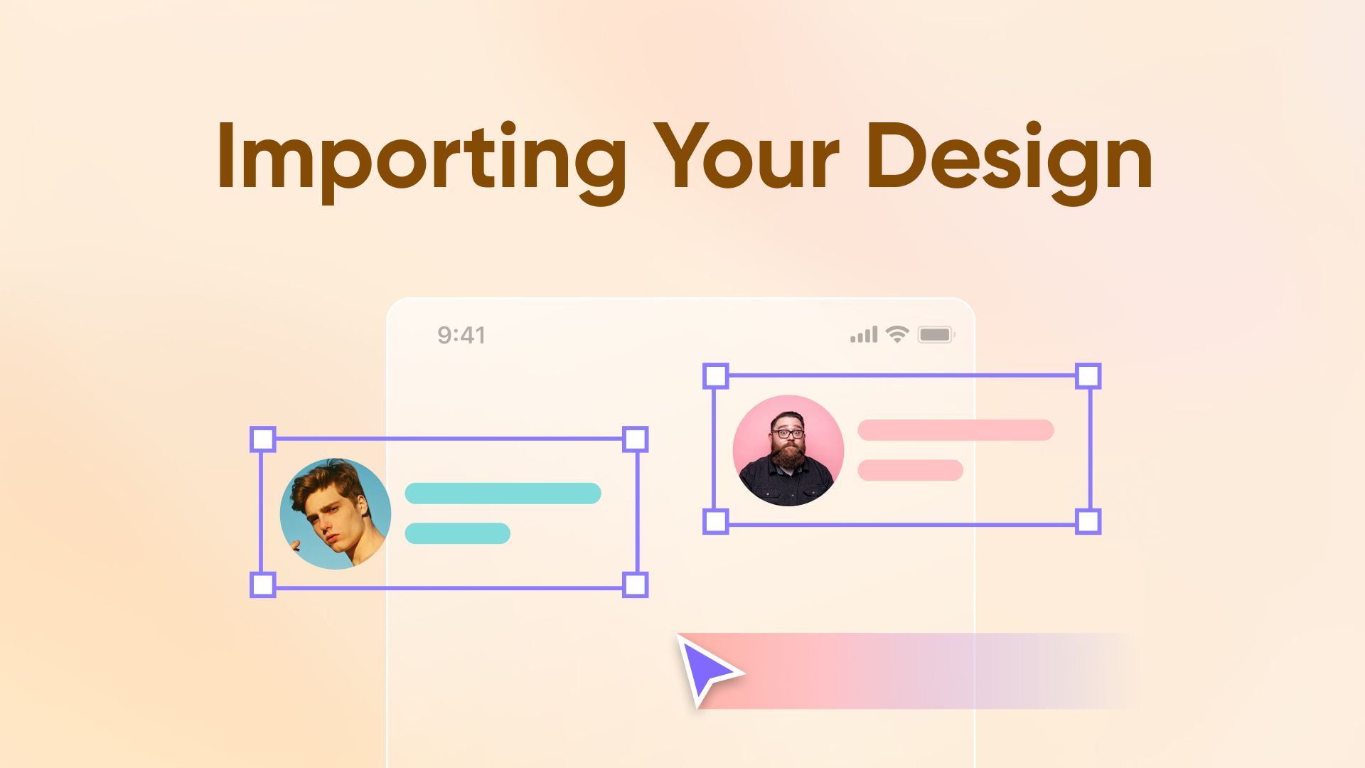 Importing your design thumbnail