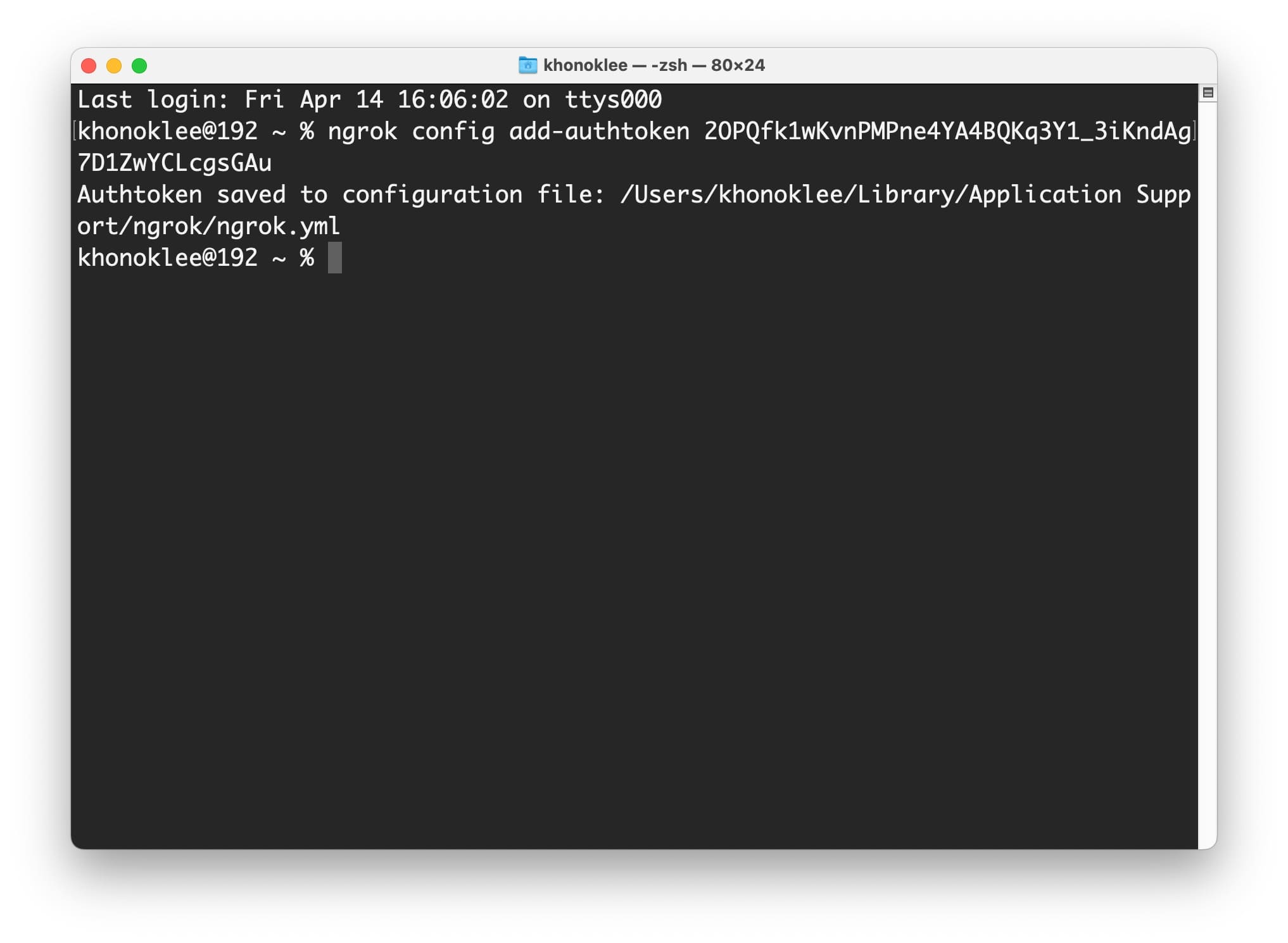 Paste your command line into Terminal.