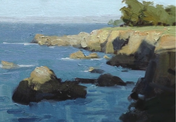 Seascape Beach Basics Landscape Oil Painting by Trijsten Leach