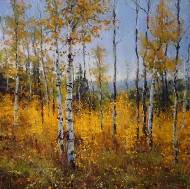 Fall Landscape Pastel by Aaron Schuerr