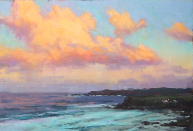 Pastel Sunset Beach Landscape Aaron Schuerr