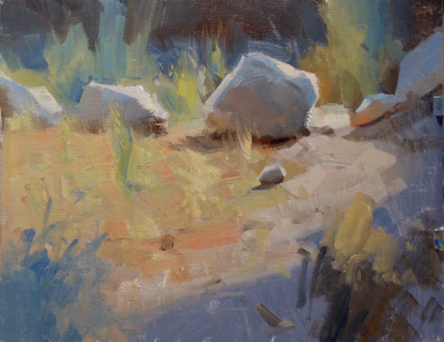 Rock Landscape Oil Painting by Bryan Mark Taylor