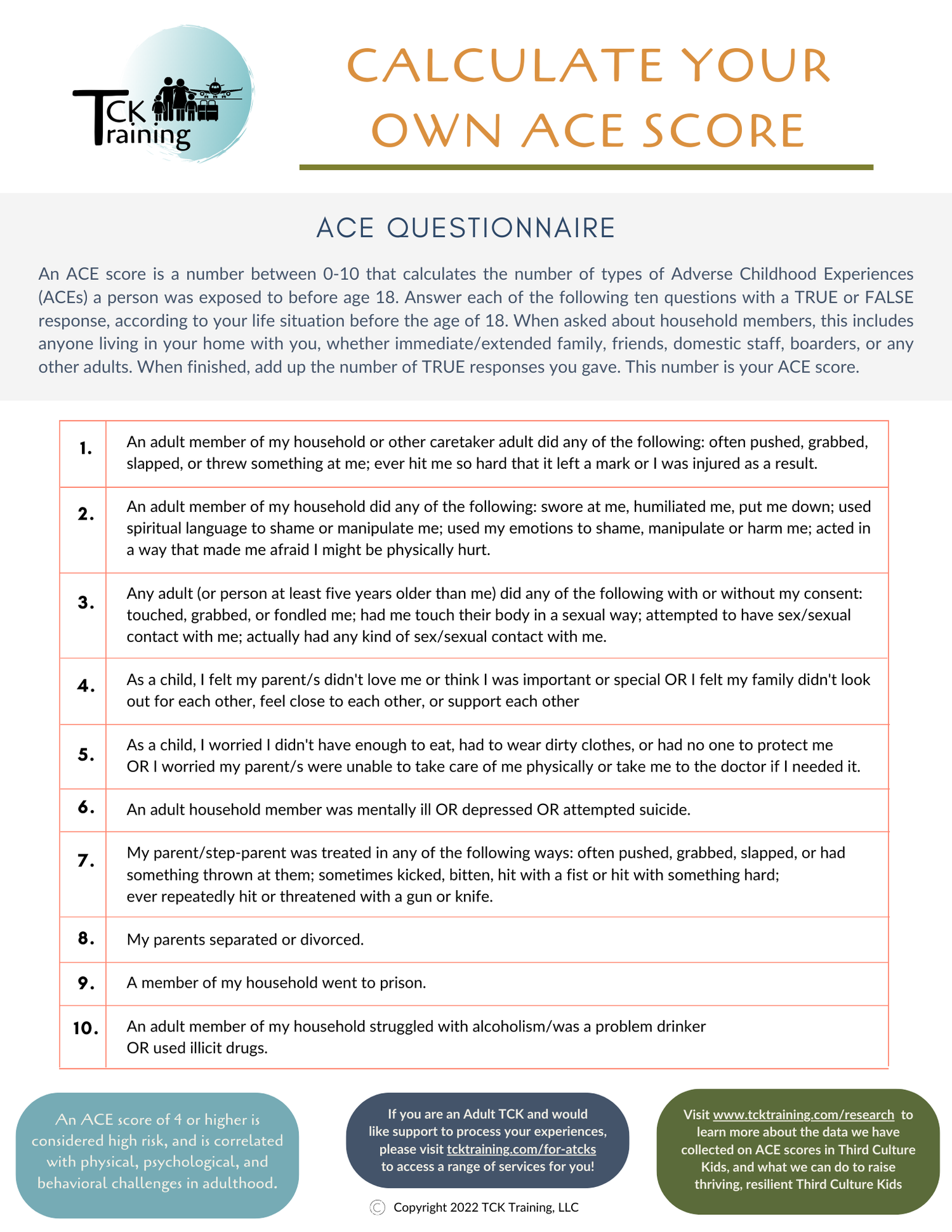 ACEs And PCEs ACEs And PCEs
