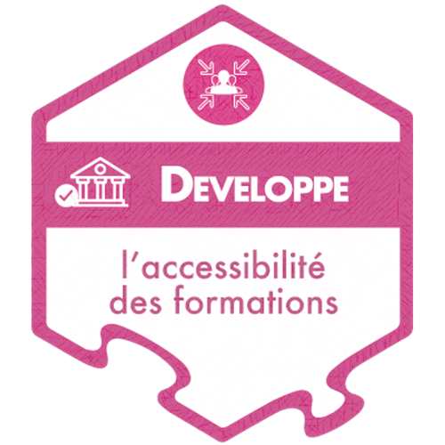 badge developpe accessibilité des formations