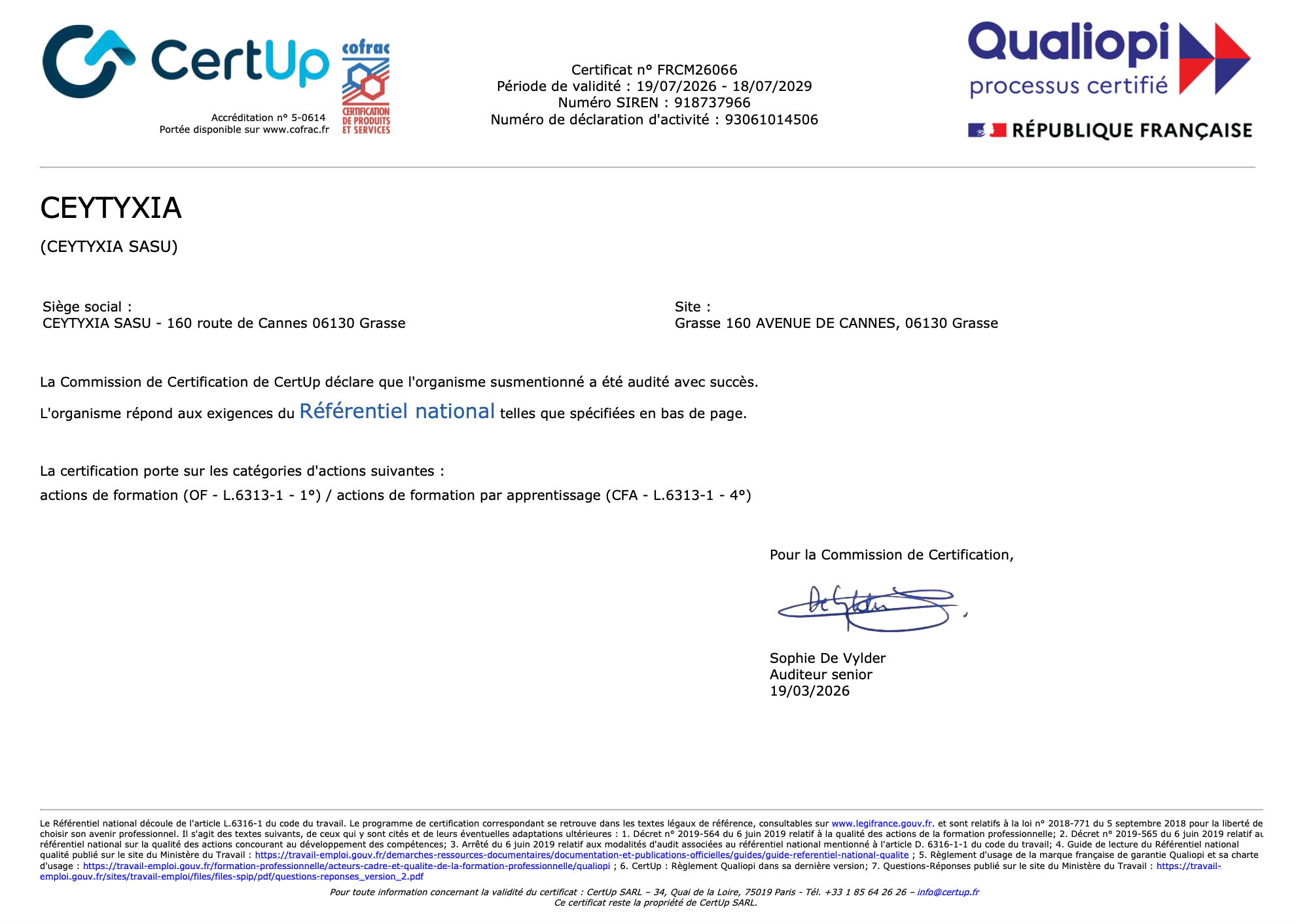 certificat qualiopi