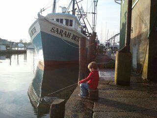 My son Liam, when he was just a little boy, posing for this painting. This piece was commissioned by Starbucks, and now hangs on Main Street in our little town on the south shore of Long Island.