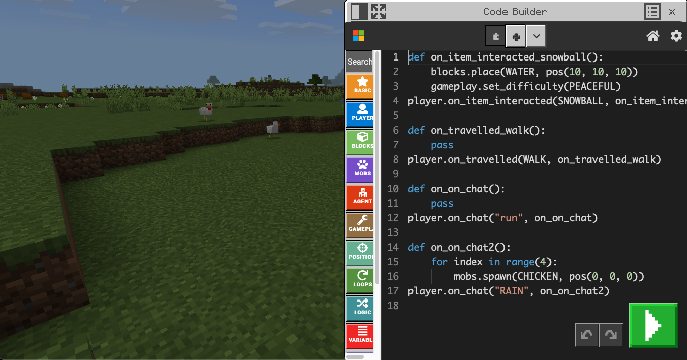 Coding with Minecraft: Part 1