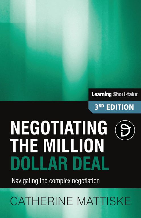Negotiating the million dollar deal Cover