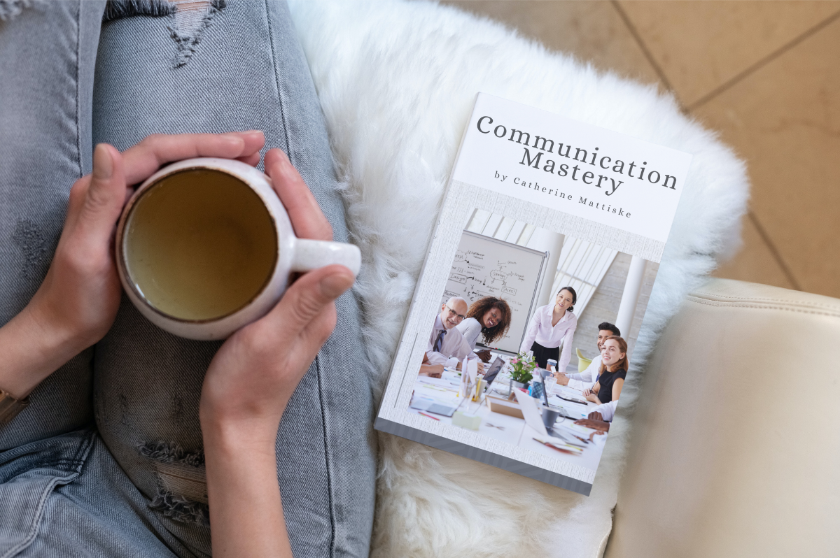 Book cover with hands and coffee cup