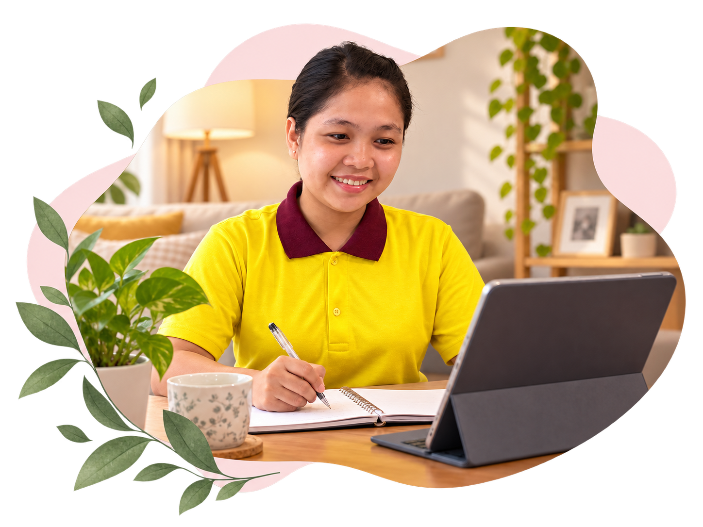 A maid from Nation Maid Agency learning through training courses