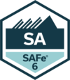Das Zertifikatsicon für den SAFe Agilist