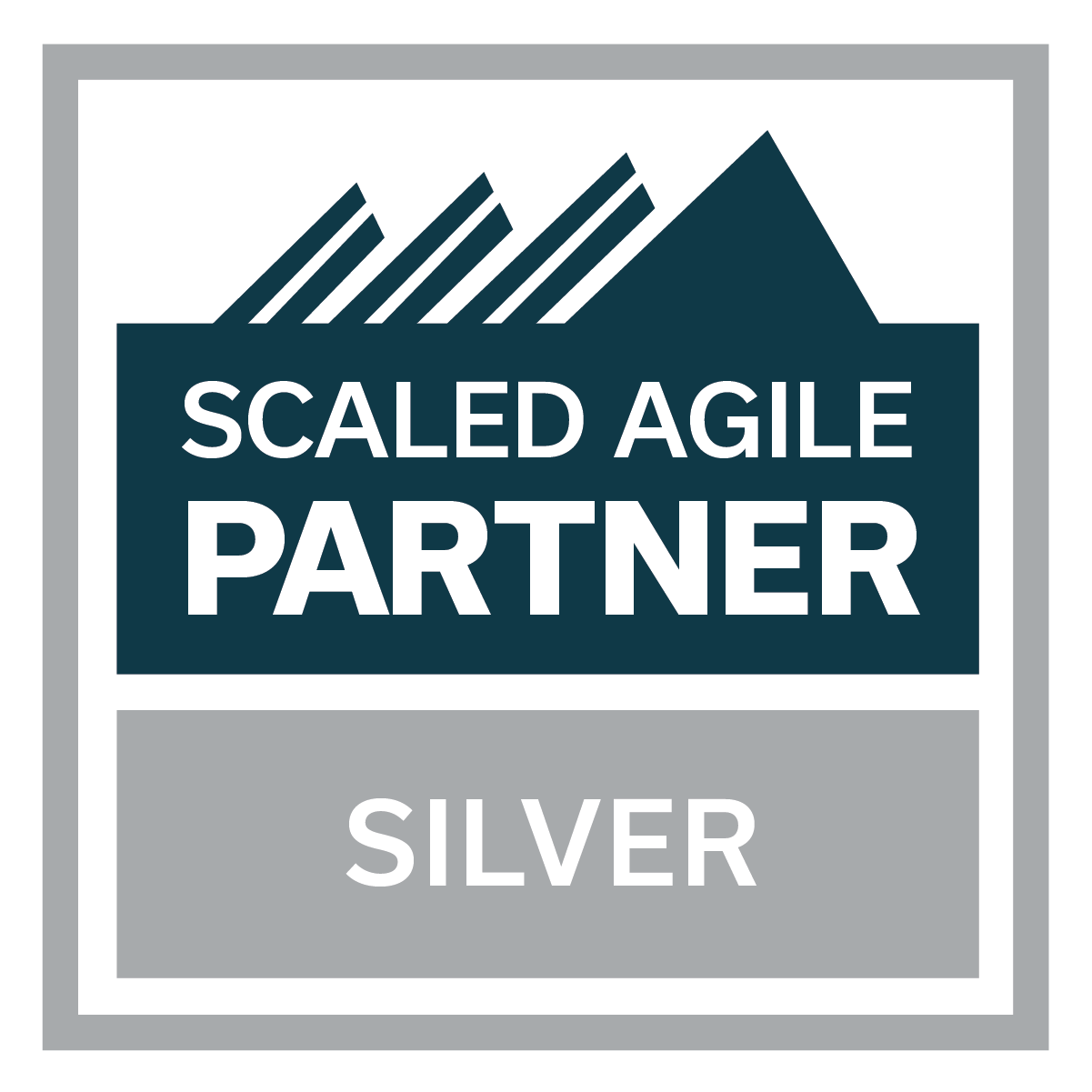 Partner Badge Silber der Scaled Agile Inc.