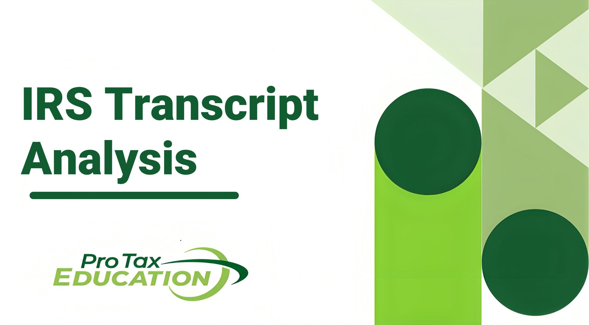 Irs transcript analysis