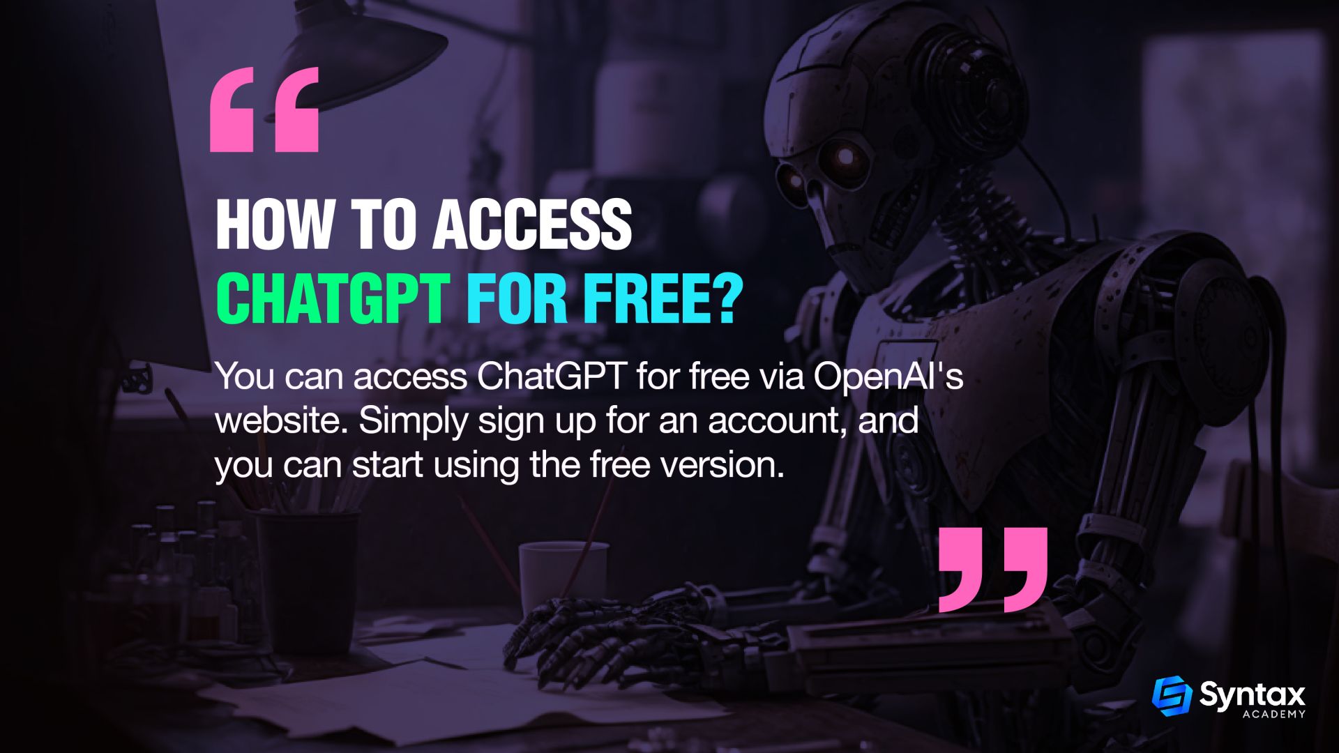 How to access ChatGPT for free?