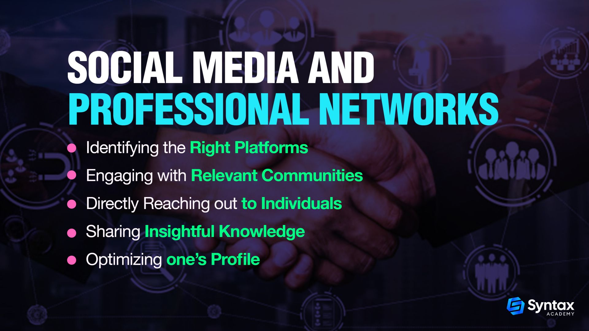 Social Media and Professional Networks