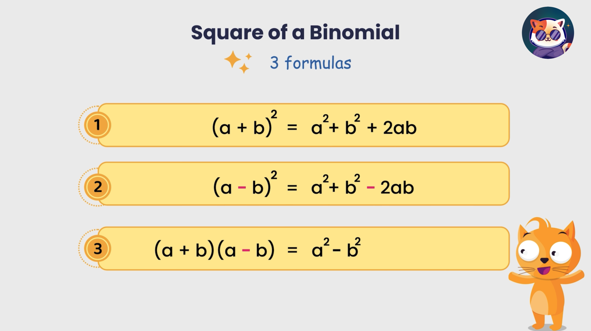 Square of a Binomial - Middle and High School Math