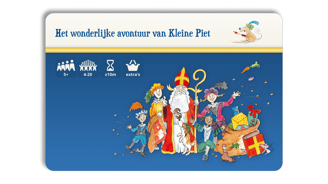 Pakjespiet surpriseskaart: Het wonderlijke avontuur van Kleine Piet