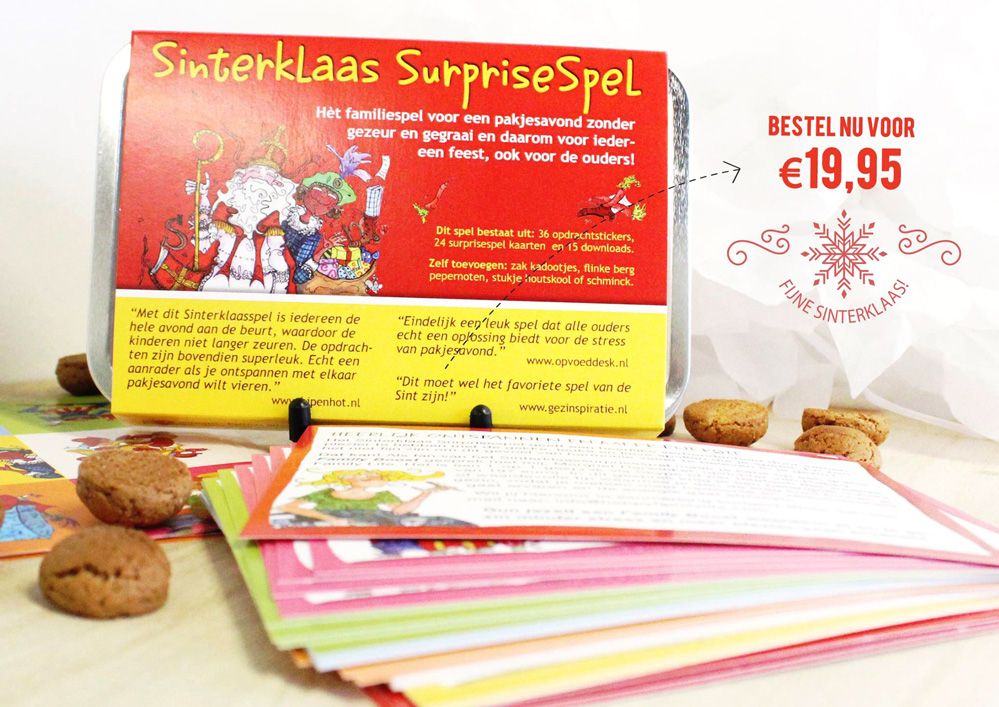 Het Sinterklaas Surprisespel nu verpakt in een mooie wikkel - editie 2015