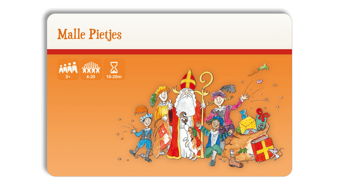 Muziekpiet surpriseskaart: Malle Pietjes