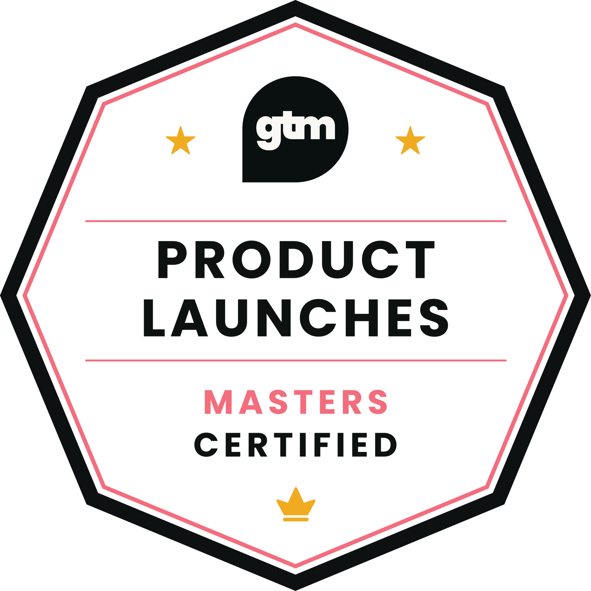 GTM product launches badge