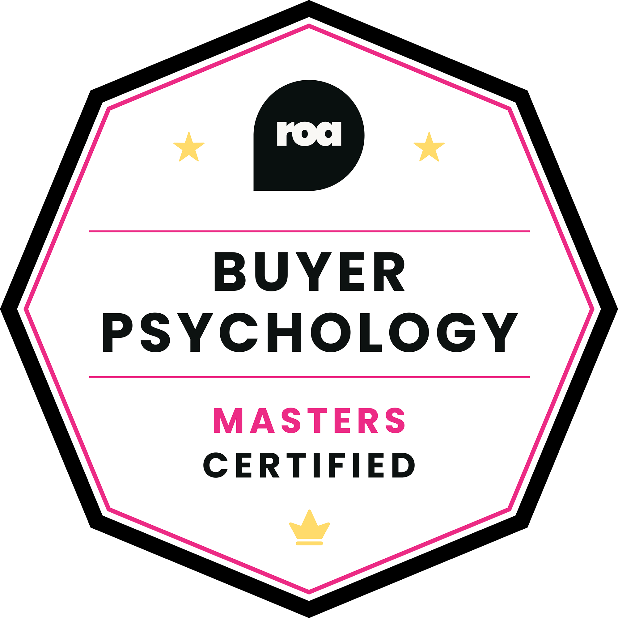 Buyer Psychology Certified | Masters badge