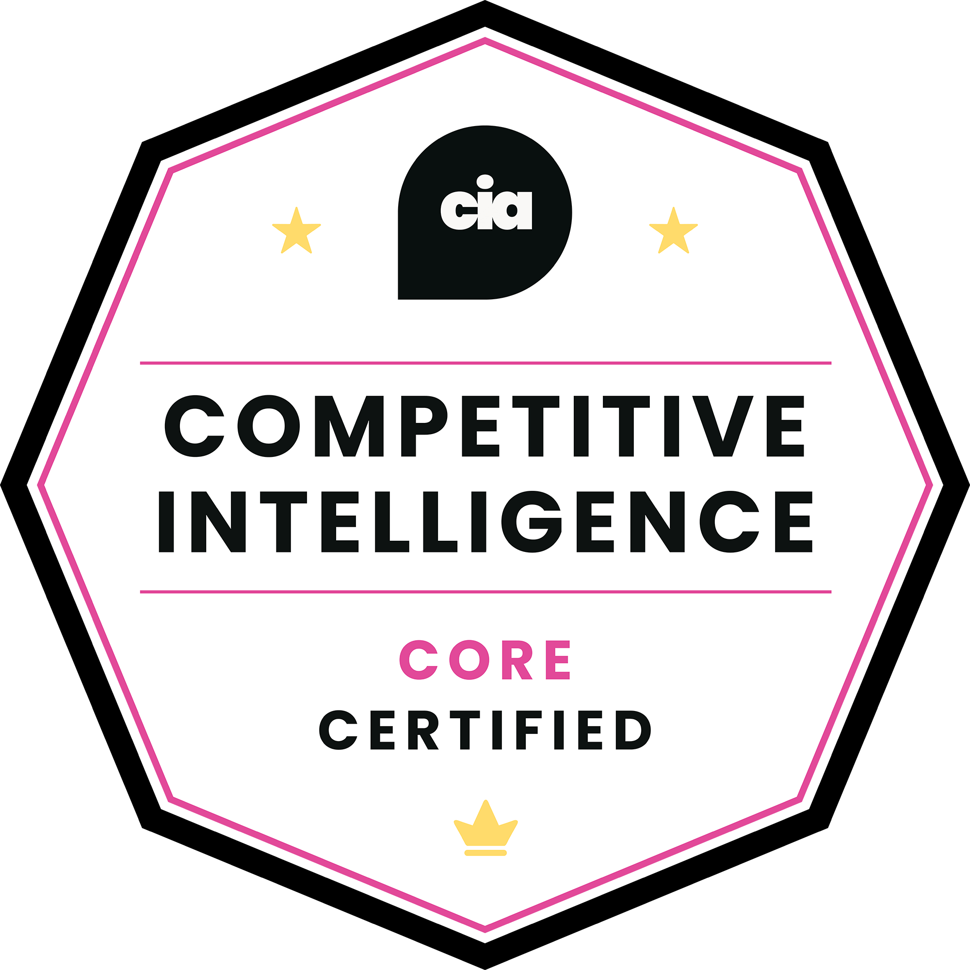 Competitive Intelligence Certified: Core badge