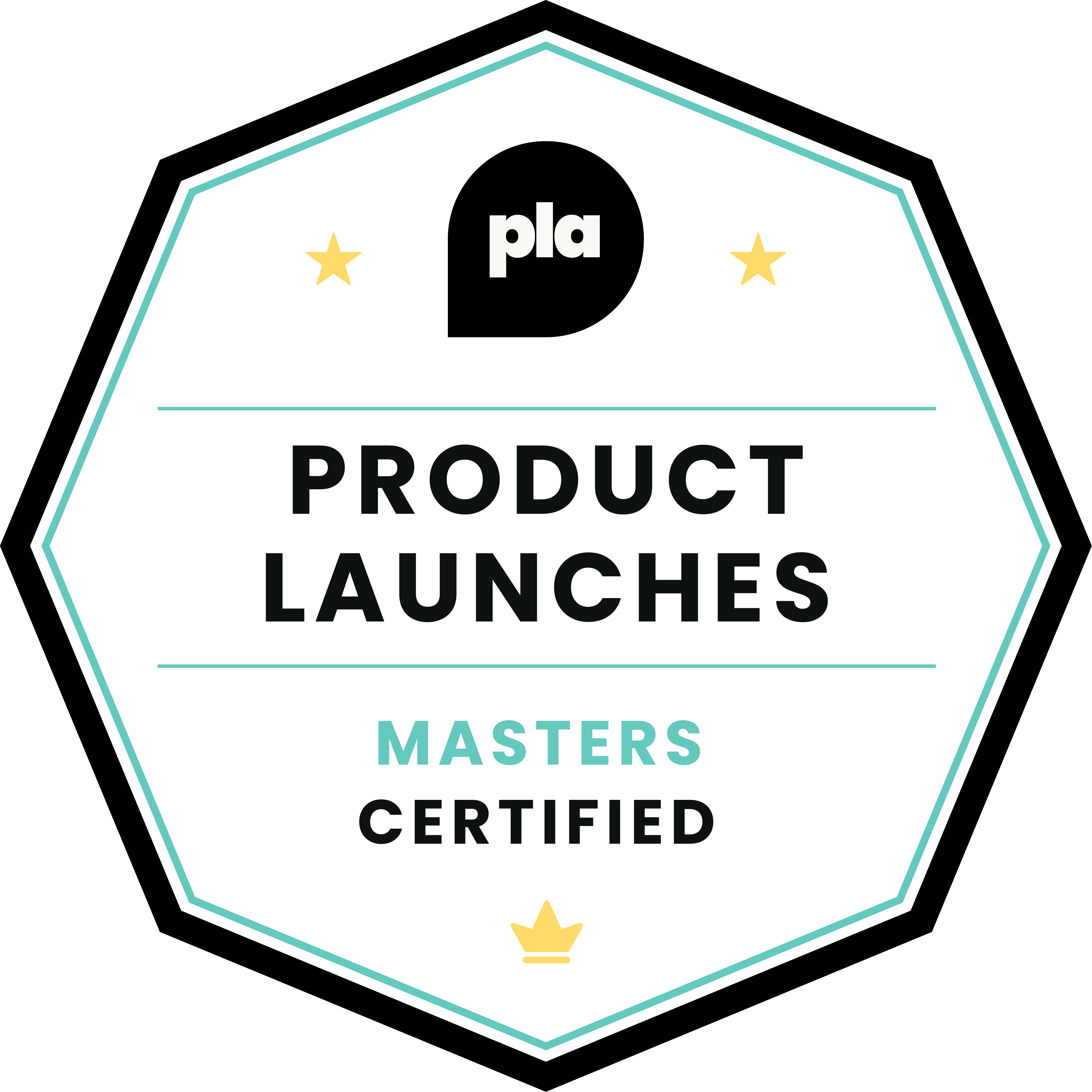 PLA product launches badge