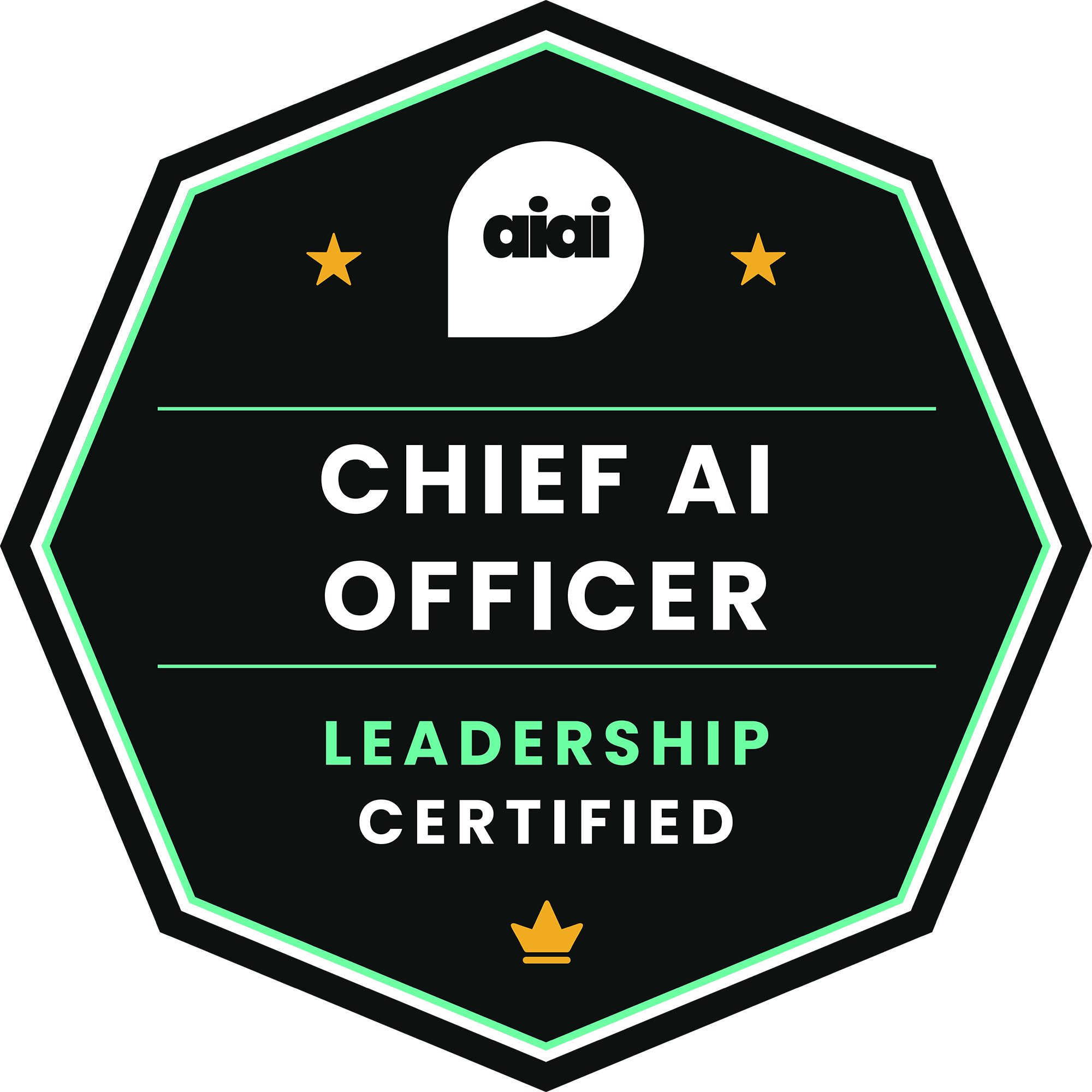 Chief AI Officer Certified: Leadership badge