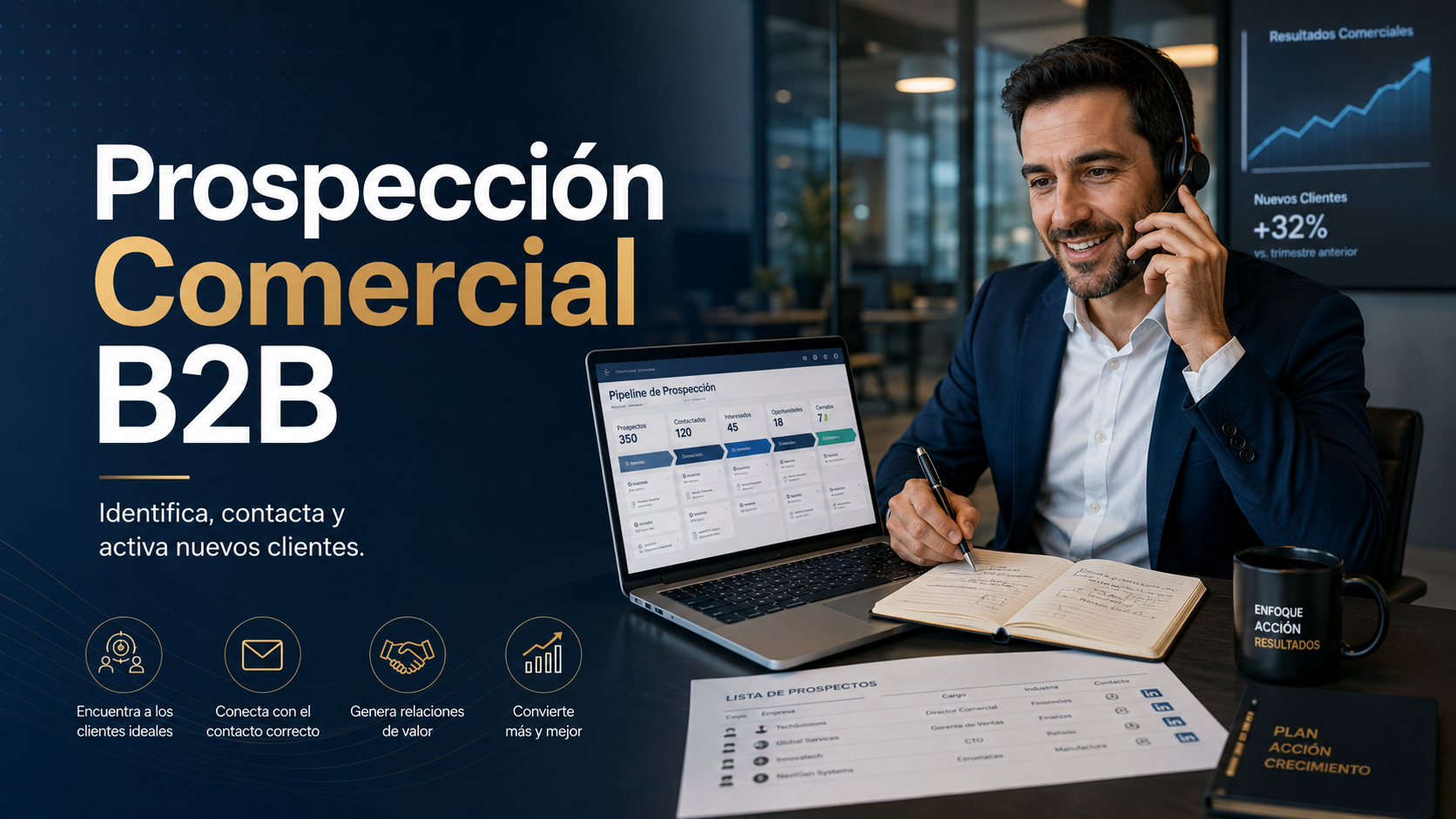 Curso de prospección comercial B2B de JetSelling