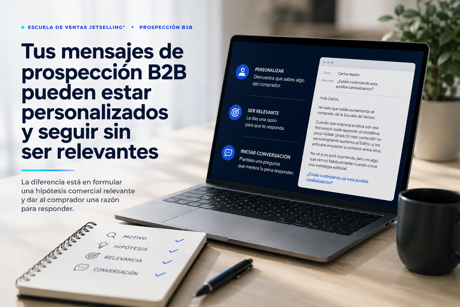 Prospección B2B: personalización y relevancia en mensajes comerciales