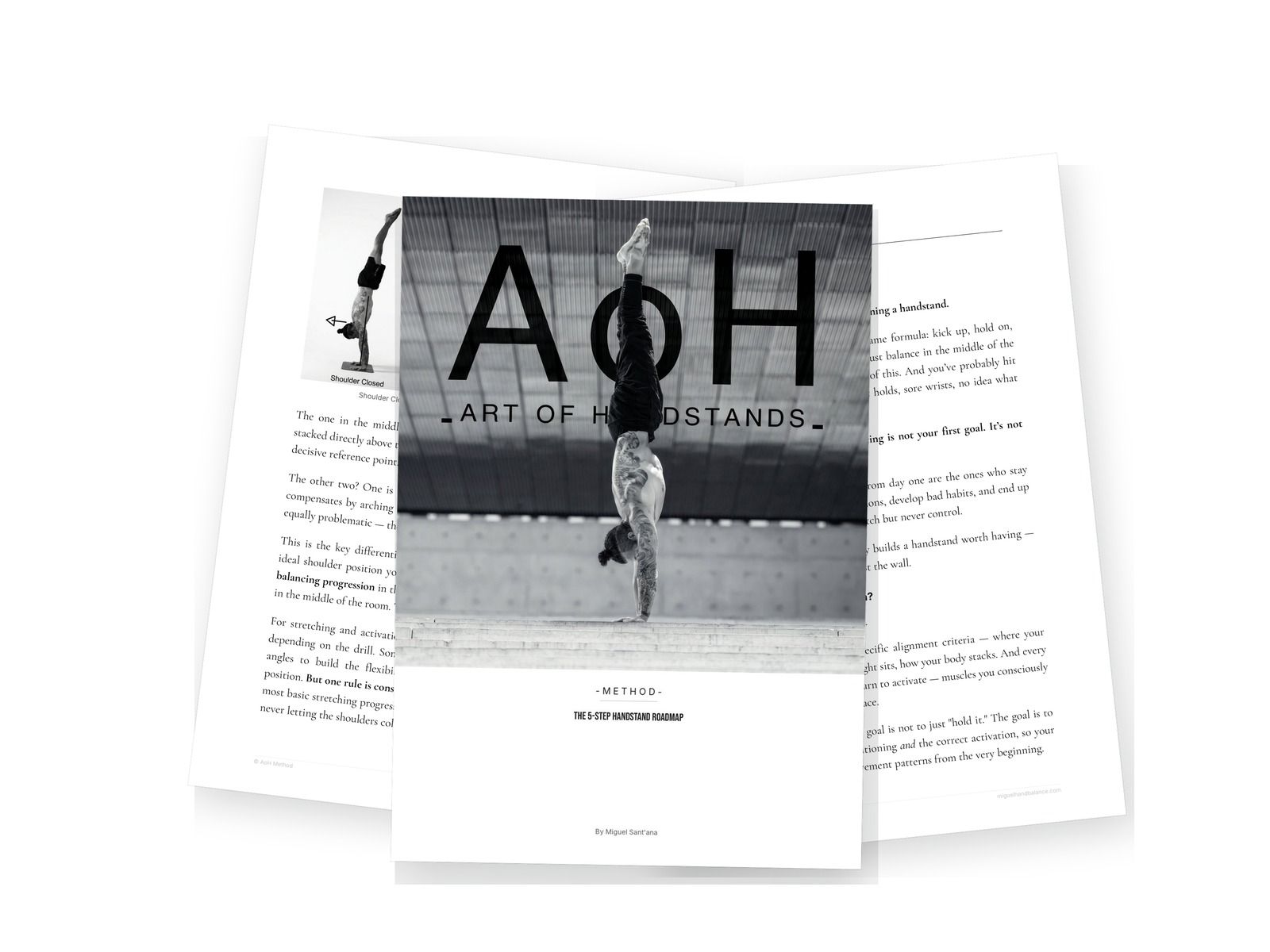 The printed 5-Step Handstand Roadmap