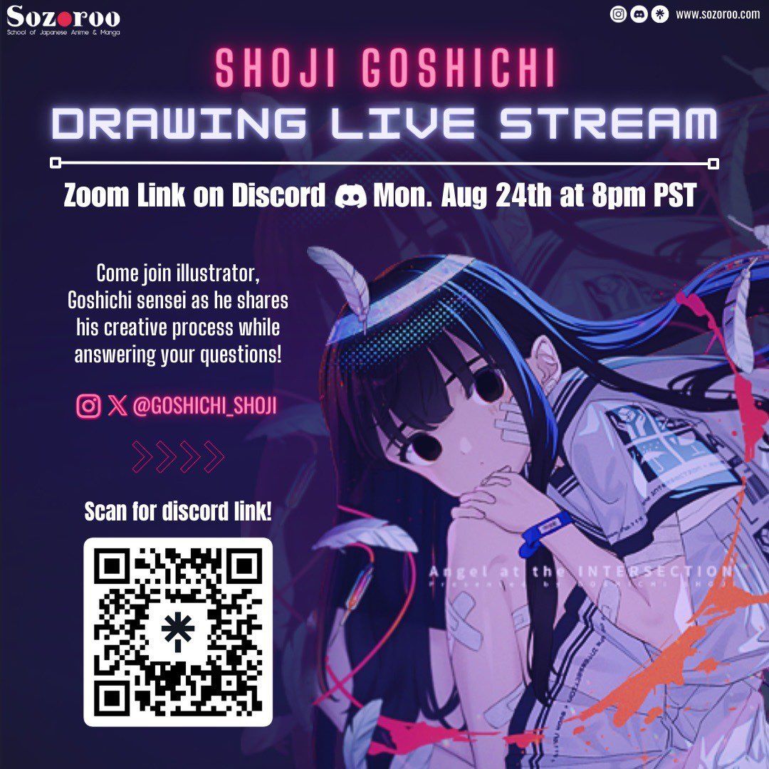 Exclusive Live Drawing & Q&A with Goshichi-sensei: Join Us for a Unique  Experience and Special Bonuses!