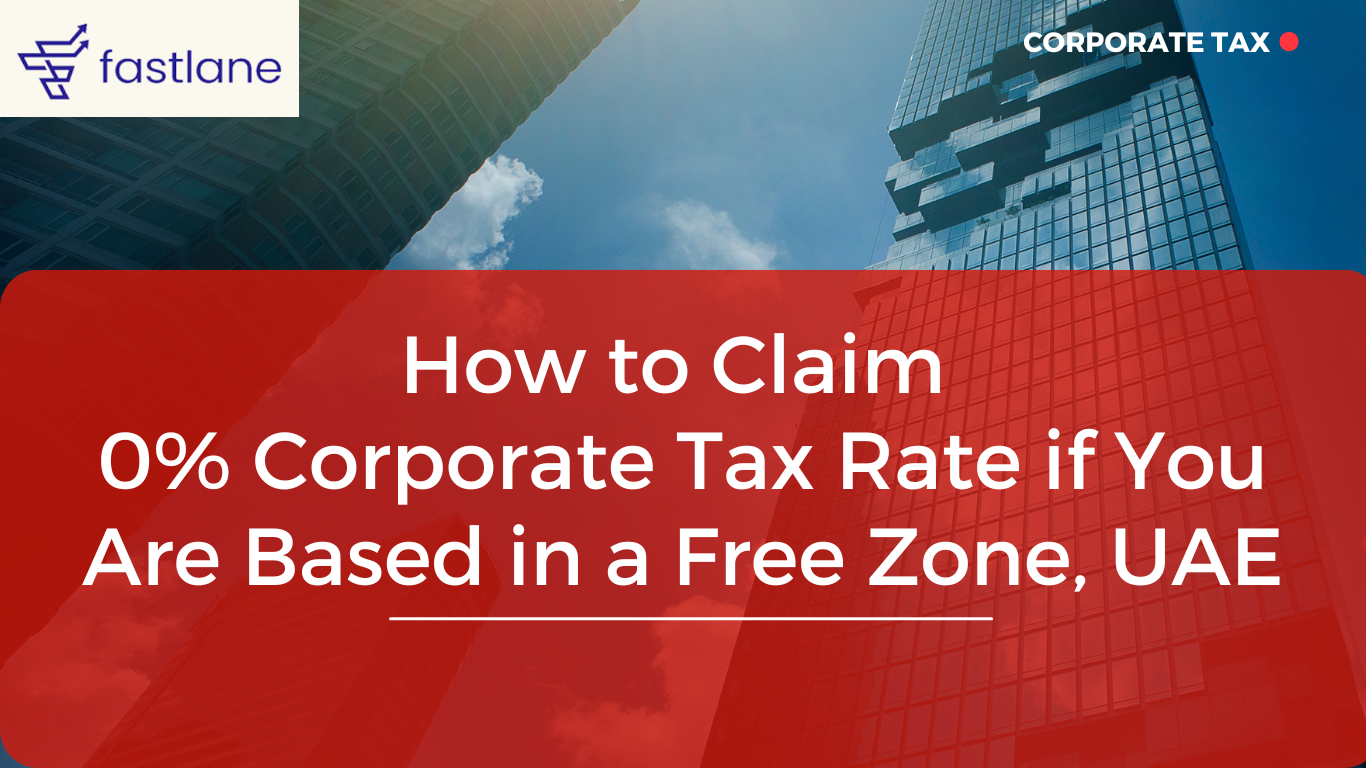 Corporate Tax Rate 0% for UAE - Freezone