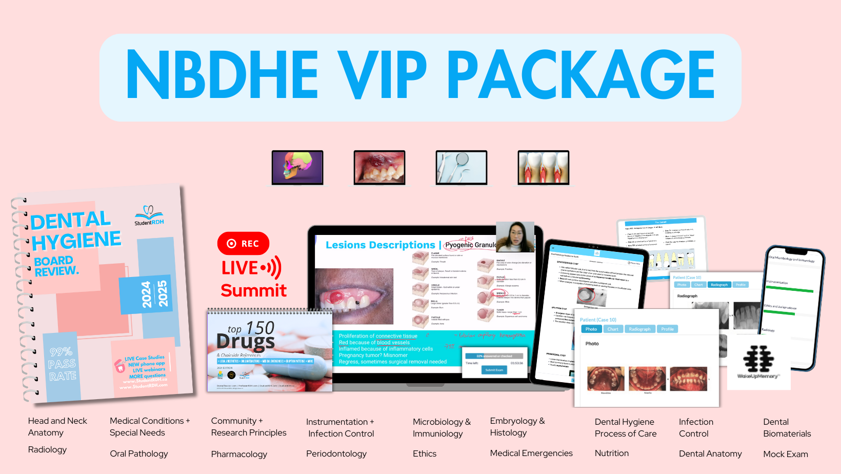 StudentRDH NBDHE National Dental Hygiene Board Review VIP Package