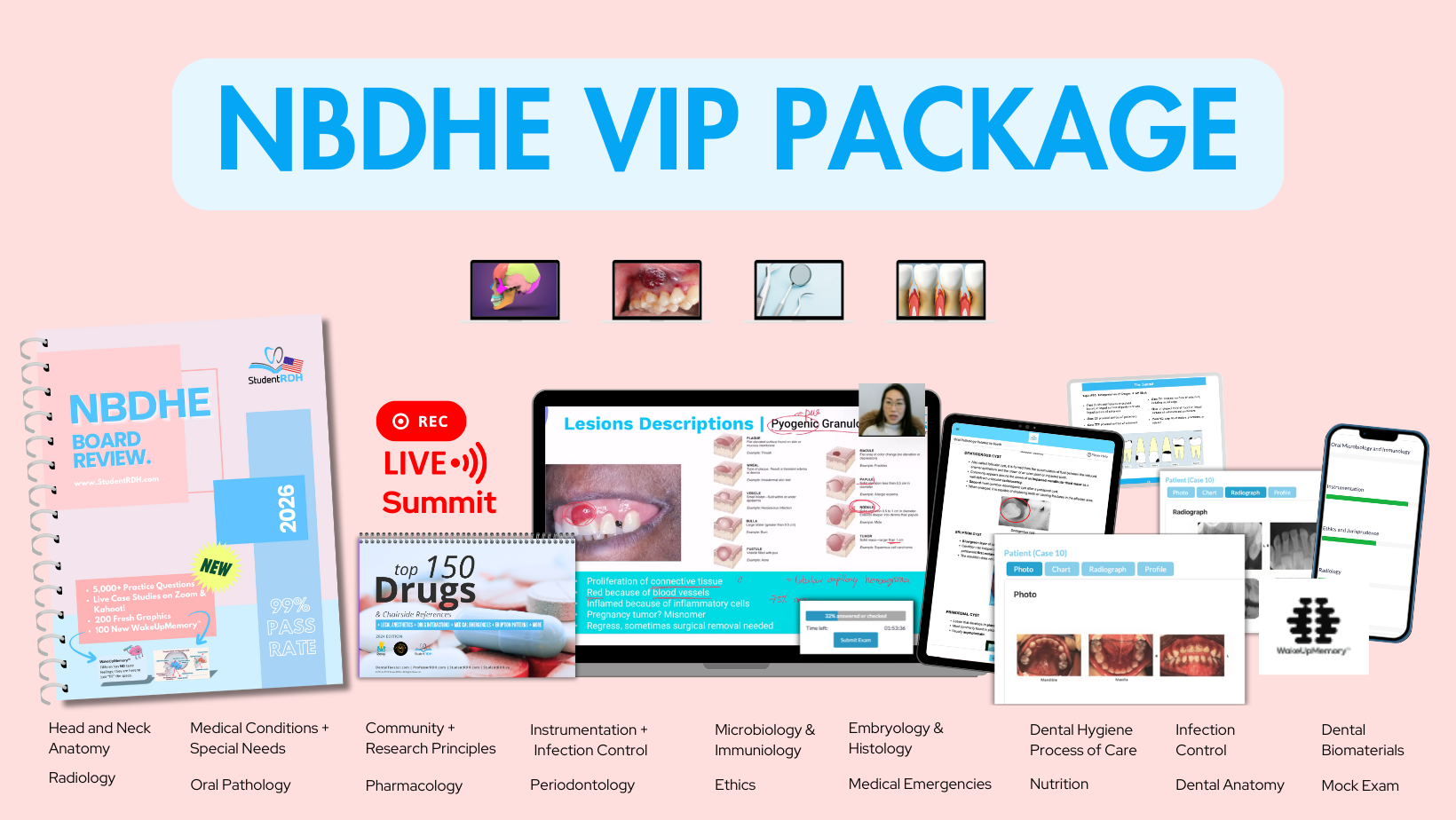 StudentRDH NBDHE National Dental Hygiene Board Review VIP Package
