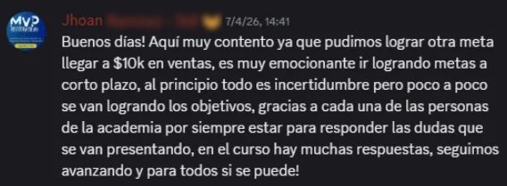 Opinión Discord Alumno Curso Entre Cajas Academy Amazon