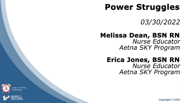 Power Struggles (0.75 Credit Hour)