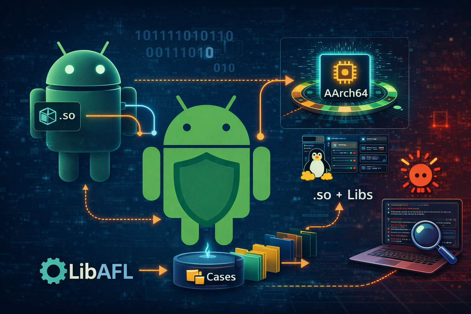 Fuzzing Android Libraries with LibAFL QEMU Mode