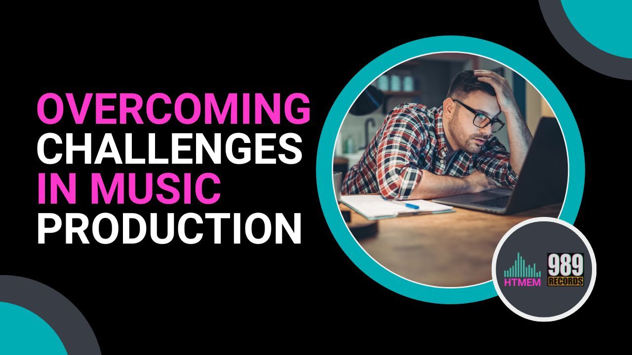 A music producer overcoming challenges in music production