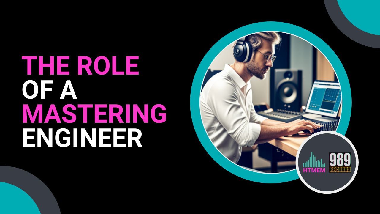 A mastering engineer working in a recording studio