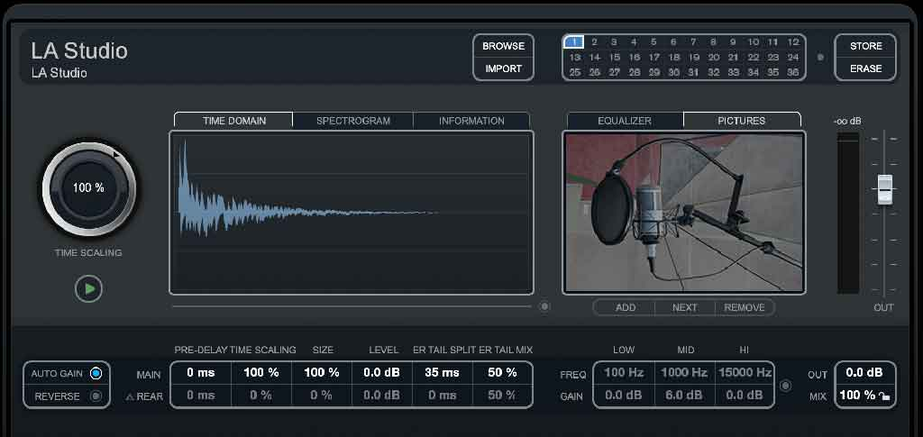 reverb plugins: reverb signal in room sound