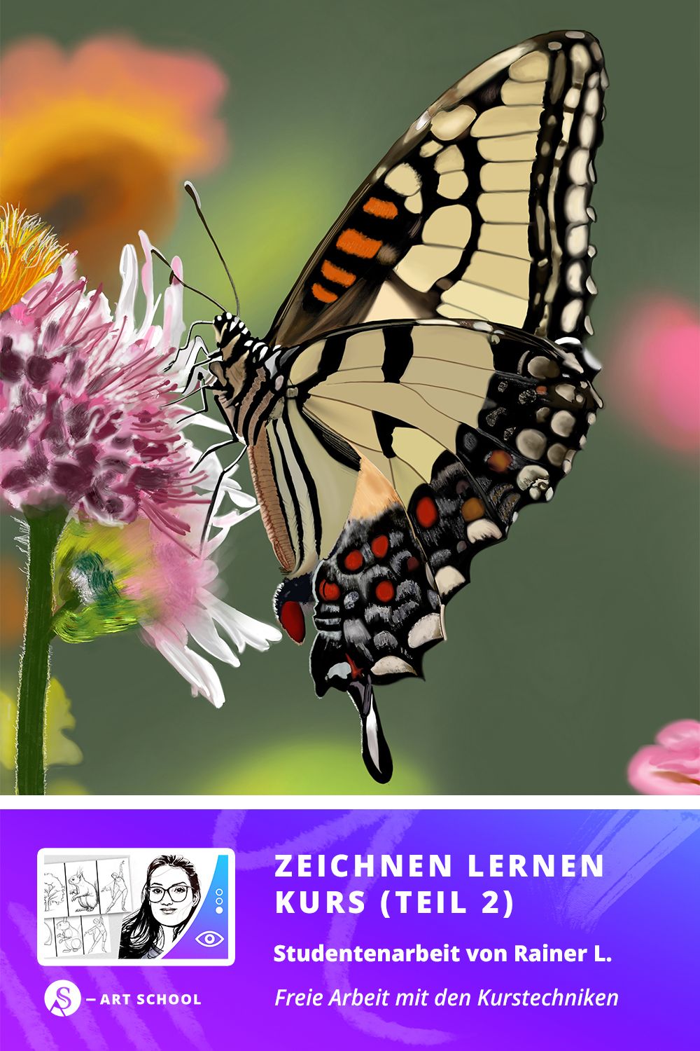 Zeichen lernen Kurs | Studentenarbeit