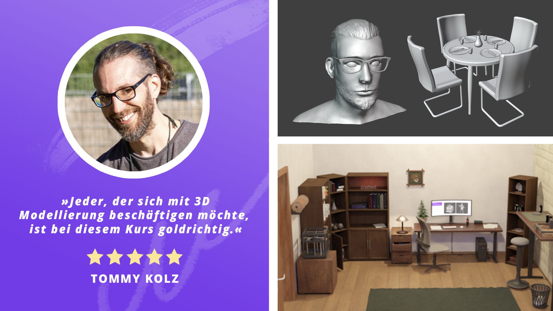Studentenarbeit | Blender 3D Modeling lernen Kurs