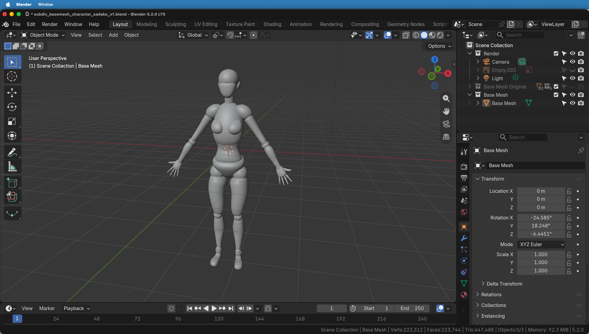 Blender 4.5 LTS Update Auszug