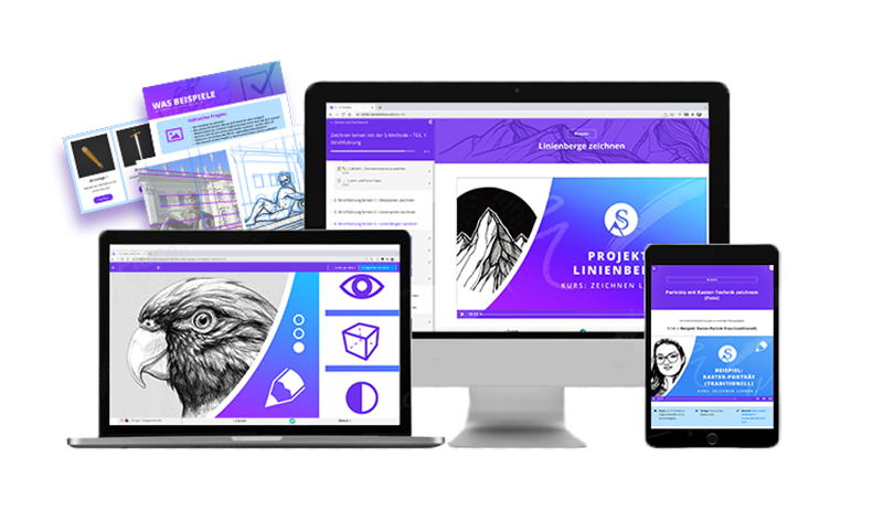 Bundle Zeichnen lernen Mock-Up