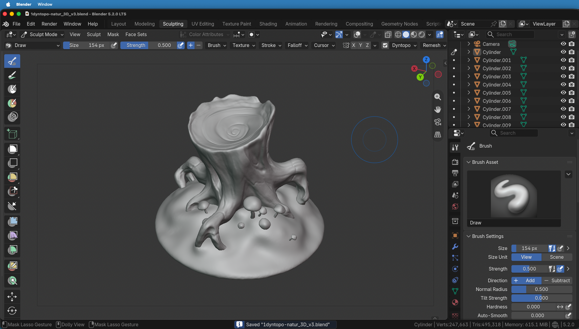 Blender 4.5 LTS Update Auszug